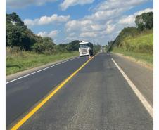 Ligação rodoviária entre Jaguariaíva e Piraí do Sul recebe melhorias no pavimento Foto: DER