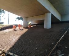 Reformas de pontes alteram tráfego de veículos em União da Vitória - Viaduto Av. Bento Munhoz de Rocha Neto na PRC-280 em Palmas