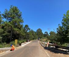 Reformas de pontes alteram tráfego de veículos em União da Vitória - Z Ponte Rio Empoçado na PR-446 em Bituruna