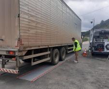 Nova balança rodoviária em Piên melhora segurança na divisa com Santa Catarina Foto: DER