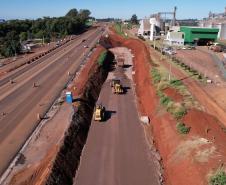 Com novos viadutos prontos, duplicação da BR-277 em Cascavel chega a 70,8% de conclusão  Foto: DER-PR