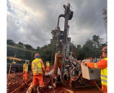 Duplicação da Rodovia das Cataratas chega a 11,81% de conclusão Foto: DER