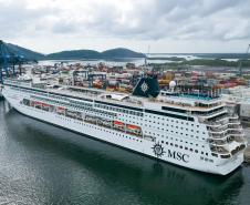 Porto de Paranaguá receberá nova temporada de navios de passageiros da MSC Foto: MSC Armonia