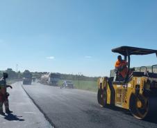 Rodovia entre Wenceslau Braz e Jaguariaíva começa a receber conservação Foto: DER-PR