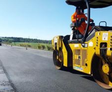 Rodovia entre Wenceslau Braz e Jaguariaíva começa a receber conservação Foto: DER-PR