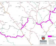 Rodovia entre Wenceslau Braz e Jaguariaíva começa a receber conservação Foto: DER-PR