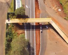 Nova passarela de Bandeirantes, na região Norte, deve ser concluída ainda em julho Foto: DER