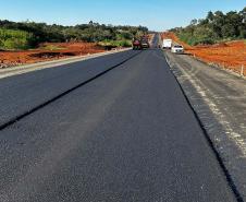 Perimetral Leste de Foz do Iguaçu tem primeiro segmento pavimentado - Pavimentação acesso ao Marcos das Três fronteiras Foto: DER-PR