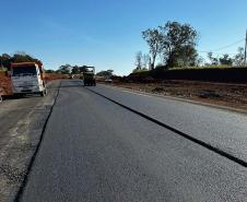 Perimetral Leste de Foz do Iguaçu tem primeiro segmento pavimentado - Pavimentação acesso ao Marcos das Três fronteiras Foto: DER-PR