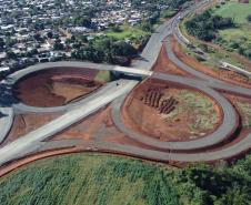 Perimetral Leste de Foz do Iguaçu tem primeiro segmento pavimentado - Pavimentação acesso ao Marcos das Três fronteiras Foto: DER-PR