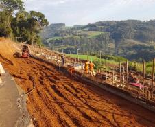 Recuperação de rodovia em Salgado Filho deve ser concluída em outubro Foto: DER-PR