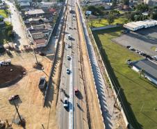 Rotatórias começam a tomar forma em obra do novo Viaduto do Bradesco Foto: DER