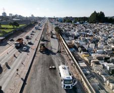 Rotatórias começam a tomar forma em obra do novo Viaduto do Bradesco Foto: DER