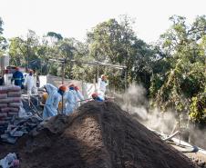 Obras na Graciosa avançam, e primeiros trechos podem ficar prontos este mês Foto: Rodrigo Félix Leal/SEIL