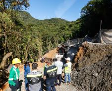 Obras na Graciosa avançam, e primeiros trechos podem ficar prontos este mês Foto: Rodrigo Félix Leal/SEIL