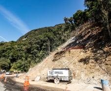 Obras na Graciosa avançam, e primeiros trechos podem ficar prontos este mês Foto: Rodrigo Félix Leal/SEIL