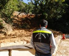 Obras na Graciosa avançam, e primeiros trechos podem ficar prontos este mês Foto: Rodrigo Félix Leal/SEIL