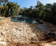 Obras na Graciosa avançam, e primeiros trechos podem ficar prontos este mês Foto: Rodrigo Félix Leal/SEIL