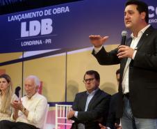 Governador Carlos Massa Ratinho Junior , participa do lançamento das obras do aeroporto de Londrina Foto: Gilson Abreu/AEN