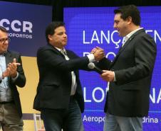 Governador Carlos Massa Ratinho Junior , participa do lançamento das obras do aeroporto de Londrina Foto: Gilson Abreu/AEN