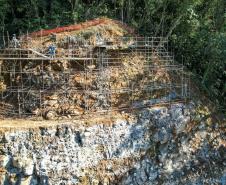 Obras na Graciosa avançam, e primeiros trechos podem ficar prontos este mês Foto: Rodrigo Félix Leal/SEIL