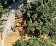 Obras na Graciosa avançam, e primeiros trechos podem ficar prontos este mês Foto: Rodrigo Félix Leal/SEIL