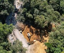 Obras na Graciosa avançam, e primeiros trechos podem ficar prontos este mês Foto: Rodrigo Félix Leal/SEIL