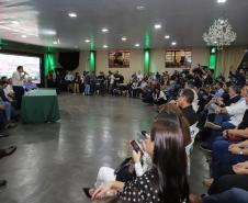 O governador Carlos Massa Ratinho Jr. participou da abertura da Efap - Exposição Feira Agropecuária e Industrial de Santo Antonio da Platina, onde participou da Assembleia Intinerante, recebeu prefeitos e lançou programa de melhorias para a região. Foto: Roberto Dziura Jr/AEN