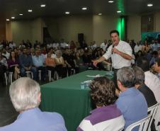 O governador Carlos Massa Ratinho Jr. participou da abertura da Efap - Exposição Feira Agropecuária e Industrial de Santo Antonio da Platina, onde participou da Assembleia Intinerante, recebeu prefeitos e lançou programa de melhorias para a região. Foto: Roberto Dziura Jr/AEN