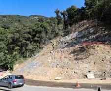 Obras na Graciosa avançam, e primeiros trechos podem ficar prontos este mês Foto: Rodrigo Félix Leal/SEIL