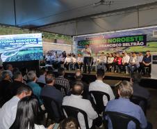 O governador Carlos Massa Ratinho Jr inaugura o Contorno de Francisco Beltrão. Foto: Roberto Dziura Jr/AEN