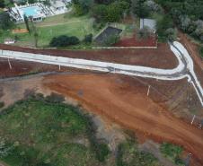 Serviços da nova Perimetral Leste de Foz do Iguaçu alteram tráfego na BR-469 Foto: DER-PR