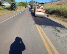 Estado recupera pavimento da PR-090 entre São Jerônimo da Serra e Curiúva Foto: DER