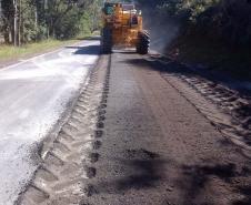 Estado recupera pavimento da PR-090 entre São Jerônimo da Serra e Curiúva Foto: DER