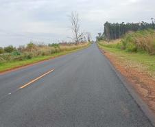 Ligação entre os municípios de Arapongas e Astorga recebe obras de conservação. Foto: DER