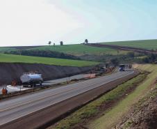 Duplicação da PR-445, entre Londrina e Mauá da Serra, ultrapassa 10% de execução Foto: Gilson Abreu/AEN