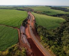 Duplicação da PR-445, entre Londrina e Mauá da Serra, ultrapassa 10% de execução Foto: Gilson Abreu/AEN