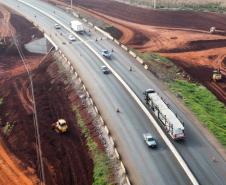 Reta final: obra de duplicação da BR-277 em Cascavel se aproxima de 80% Foto: Ari Dias/AEN