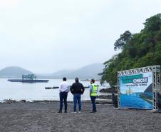 Começa a obra da Ponte Guaratuba-Matinhos, projeto aguardado há mais de 30 anos Foto: Rodrigo Félix Leal / SEIL