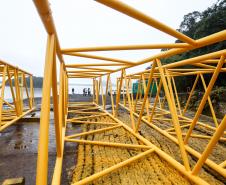 Começa a obra da Ponte Guaratuba-Matinhos, projeto aguardado há mais de 30 anos Foto: Rodrigo Félix Leal / SEIL