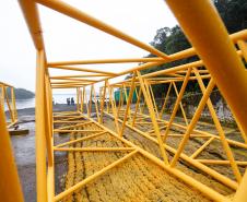 Começa a obra da Ponte Guaratuba-Matinhos, projeto aguardado há mais de 30 anos Foto: Rodrigo Félix Leal / SEIL