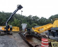 Começa a obra da Ponte Guaratuba-Matinhos, projeto aguardado há mais de 30 anos Foto: Rodrigo Félix Leal / SEIL