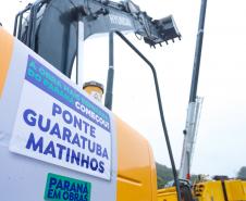 Começa a obra da Ponte Guaratuba-Matinhos, projeto aguardado há mais de 30 anos Foto: Rodrigo Félix Leal / SEIL