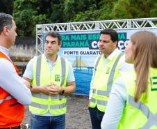 Começa a obra da Ponte Guaratuba-Matinhos, projeto aguardado há mais de 30 anos Foto: Rodrigo Félix Leal / SEIL