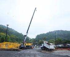 Começa a obra da Ponte Guaratuba-Matinhos, projeto aguardado há mais de 30 anos Foto: Rodrigo Félix Leal / SEIL