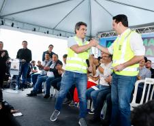 Começa a obra da Ponte Guaratuba-Matinhos, projeto aguardado há mais de 30 anos Foto: Rodrigo Félix Leal / SEIL