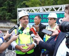 Começa a obra da Ponte Guaratuba-Matinhos, projeto aguardado há mais de 30 anos Foto: Rodrigo Félix Leal / SEIL