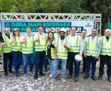 Começa a obra da Ponte Guaratuba-Matinhos, projeto aguardado há mais de 30 anos Foto: Rodrigo Félix Leal / SEIL