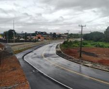 Mesmo com chuvas, DER/PR conclui e libera nova trincheira em Guarapuava Foto: DER