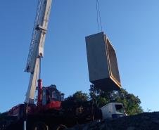 Obra de recuperação da rodovia de Entre Rios já tem novas galerias de concreto Foto: DER